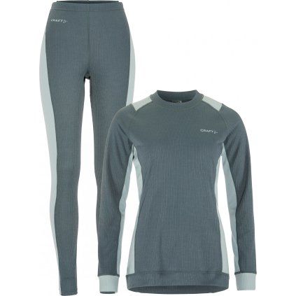 Dámský funkční set CRAFT CORE Dry Baselayer - modrá (Velikost XS)