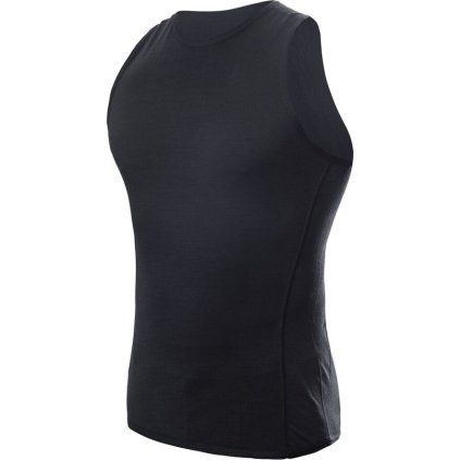 Pánské merino tílko SENSOR Air černé (Barva černá, Velikost XXXL)