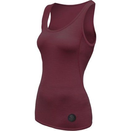 Dámské merino tílko SENSOR Air vínová (Velikost XL, Barva červená)