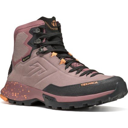Dámské trekové boty TECNICA Forge Hike MID GTX Ws, dark pink/coral (Velikost 42,5)