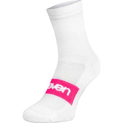 Sportovní ponožky ELEVEN Suuri Akiles White/Pink (Velikost L (42-44))