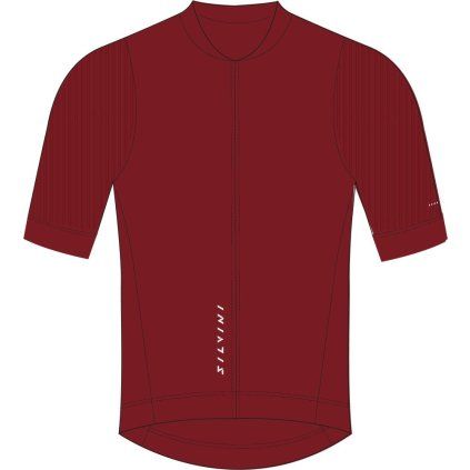 Pánský cyklo dres SILVINI Trafoi červená (Velikost S)