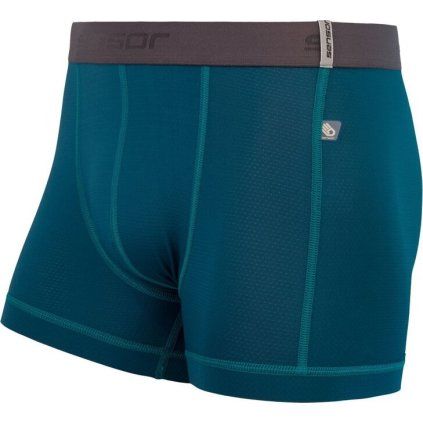 Pánské funkční boxerky SENSOR Coolmax tech modrá (Velikost L, Barva modrá)