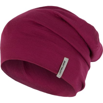 Čepice SENSOR Merino wool růžová (Velikost M, Barva fialová)