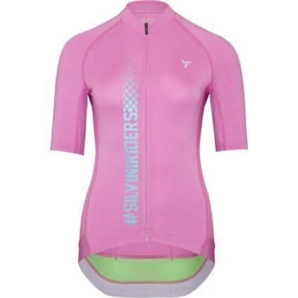 Dámský cyklo dres SILVINI Mazzana růžová (Velikost XS)