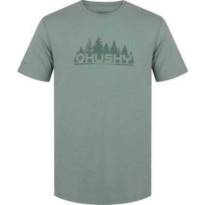 Pánské merino triko HUSKY Mertis M zelené (Velikost XXXL)