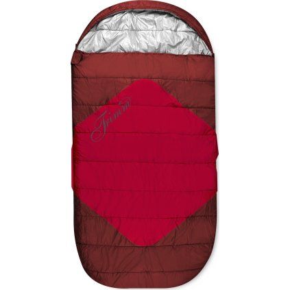 Spacák TRIMM Divan červený (Velikost 195 cm, Barva red/ dark red, Orientace zipu Pravý, Obvodový)