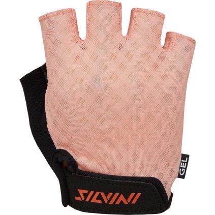 Dámské cyklistické rukavice SILVINI Gaiona růžové (Velikost S)