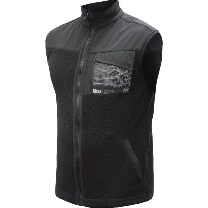 Unisex fleecová vesta SENSOR Teddy černá (Velikost XL, Barva černá)
