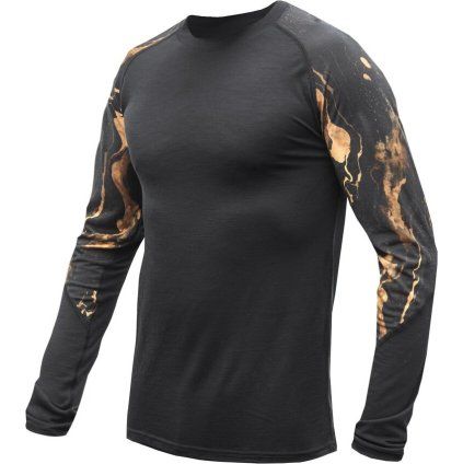 Pánské merino triko SENSOR Impress černé (Velikost XL, Barva černá)