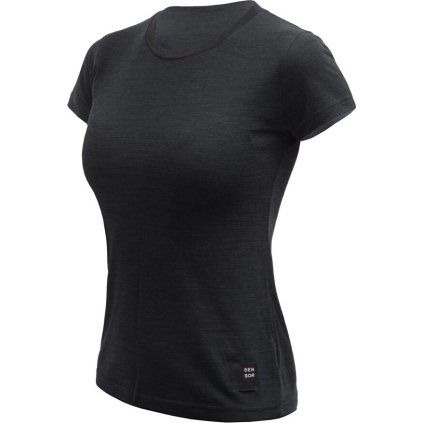 Dámské merino triko SENSOR Cordura černé (Velikost M, Barva černá)