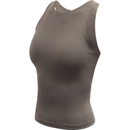 Dámský funkční crop top SENSOR Infinity Eco šedý (Velikost M, Barva šedá)