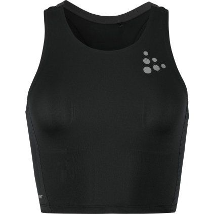 Dámský běžecký top CRAFT PRO Hypervent Cropped 2 - černá (Velikost XS)