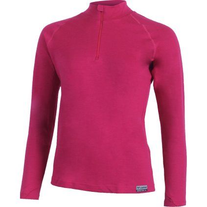 Dámská merino mikina LASTING Laura růžová (Velikost L)