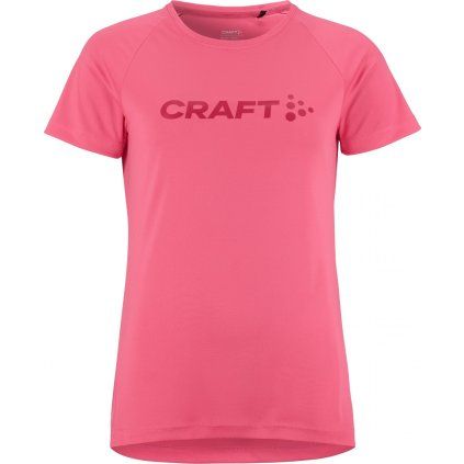 Dámské funkční triko CRAFT CORE Essence Logo - růžová (Velikost XS)