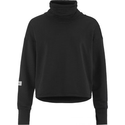 Dámské běžecké triko CRAFT SubZ Funnelneck Jersey - černá (Velikost XS)