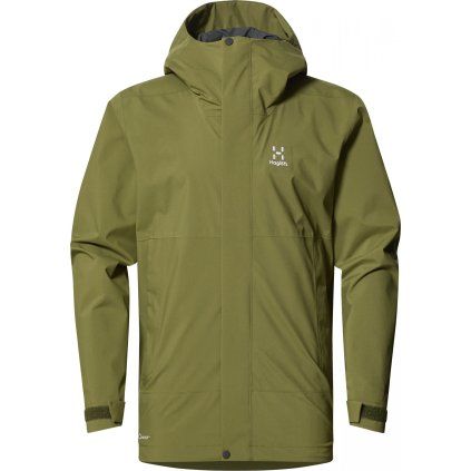 Pánská outdoorová bunda Haglöfs Koyal Proof - zelená (Velikost S)