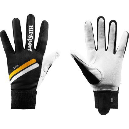 Tréninkové rukavice LILL-SPORT SOLID - černá (Velikost 5)