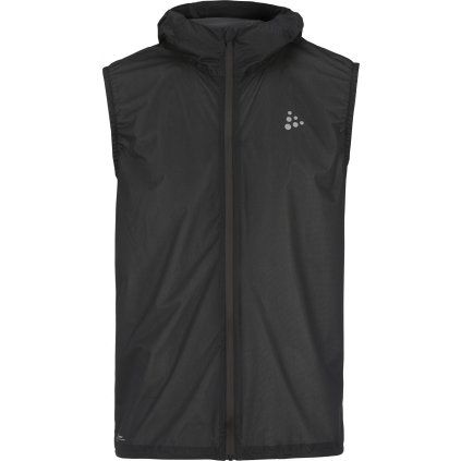 Pánská běžecká vesta CRAFT PRO Hydro Lightweight - černá (Velikost XS)
