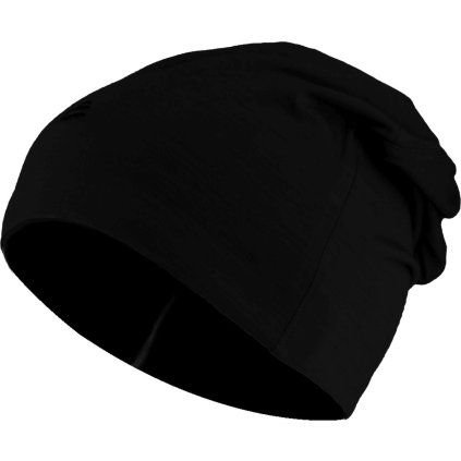 Unisex merino čepice LASTING Boly černá (Velikost S/M)