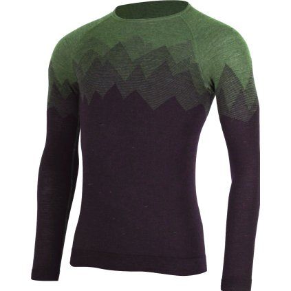 Pánské merino triko LASTING Welor zelené (Velikost L/XL)