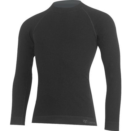 Pánské merino triko LASTING Wilda černé (Velikost S/M)