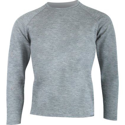 Pánská merino mikina LASTING Wity šedá (Velikost L)