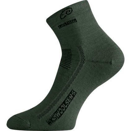 Merino ponožky LASTING Wks zelené (Velikost L)