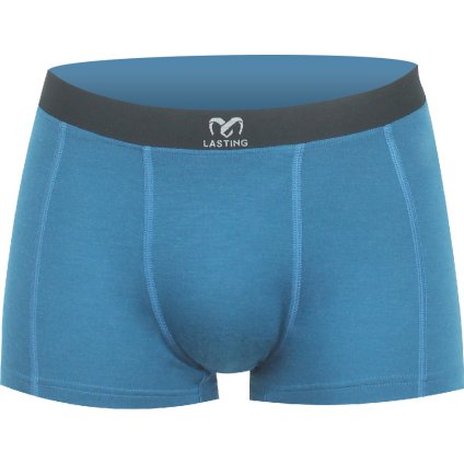 Pánské merino boxerky LASTING Noro černé (Velikost L)