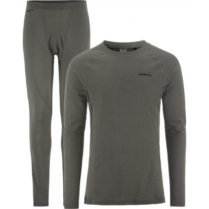 Pánský termo set CRAFT CORE Warm Baselayer - šedá (Velikost S)