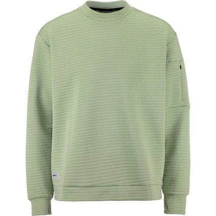 Pánská funkční mikina CRAFT SubZ Structured Jersey - zelená (Velikost S)