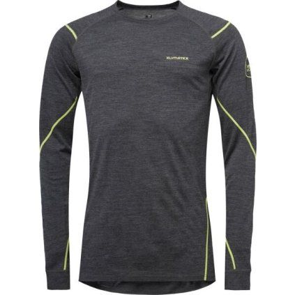 Pánské Merino triko KLIMATEX Mitre tmavě šedá (Velikost 2XL)