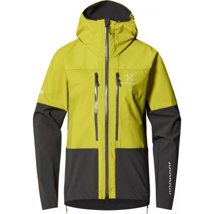 Dámská turistická bunda Haglöfs L.I.M Hybrid Touring Hood - zelená (Velikost XS)