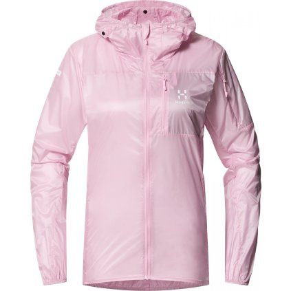 Dámská lehká sportovní bunda Haglöfs L.I.M Shield Hood - růžová (Velikost XS)