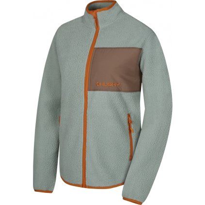 Dámská fleecová mikina HUSKY Addy Zip L zelená (Velikost M)