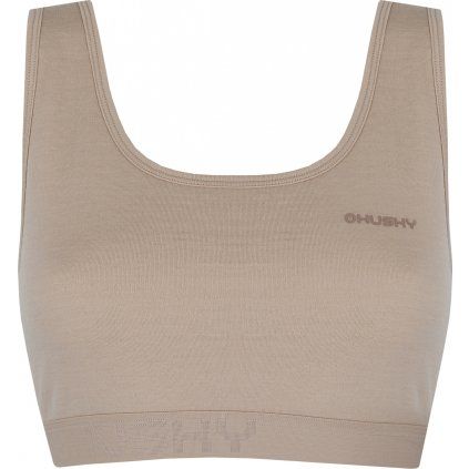 Dámská merino podprsenka HUSKY Mebra béžová (Velikost XL)