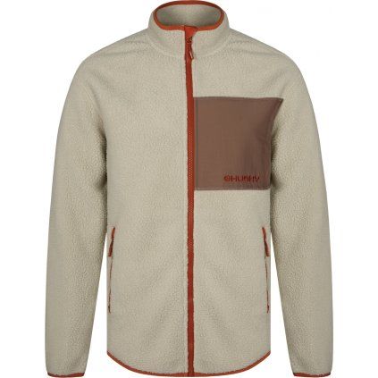 Pánská fleecová mikina HUSKY Addy Zip béžová (Velikost XL)