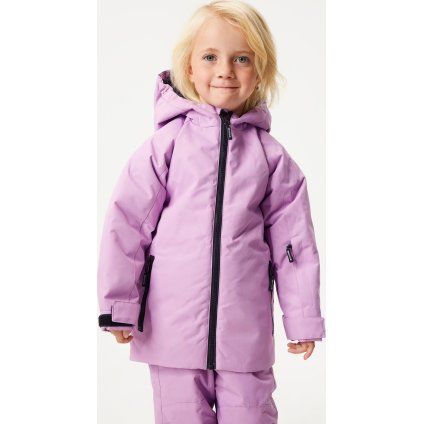 Dětská zimní bunda UNUO Polar, Lila (Velikost 92/98, Věk 2-4 roky)