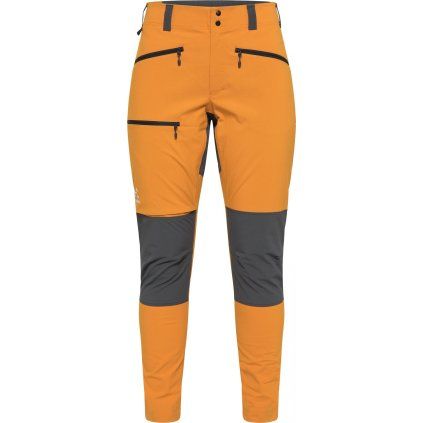 Dámské softshellové kalhoty Haglöfs Mid Slim - žlutá (Velikost 34)