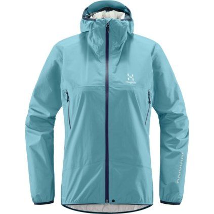 Dámská outdoorová bunda Haglöfs L.I.M Proof - světle modrá (Velikost XS)