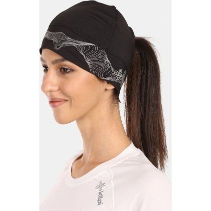 Unisex běžecká čepice KILPI Tail černá (Velikost L)
