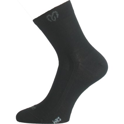 Unisex merino ponožky LASTING WKS černé (Velikost S)