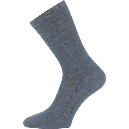 Merino ponožky LASTING Wls modré (Velikost L)
