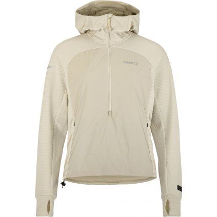 Dámská sportovní bunda CRAFT SubZ Light Hood - béžová (Velikost XS)