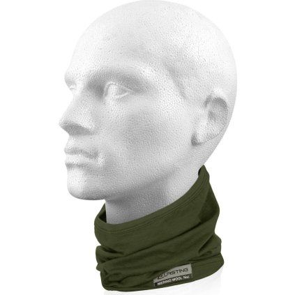 Unisex merino nákrčník LASTING Tuls zelený (Velikost UNI)