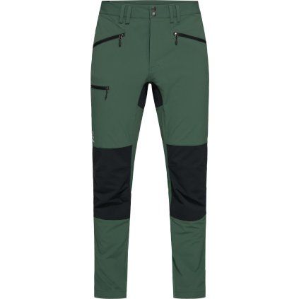 Pánské softshellové kalhoty Haglöfs Mid Slim - zelená/černá (Velikost 48)