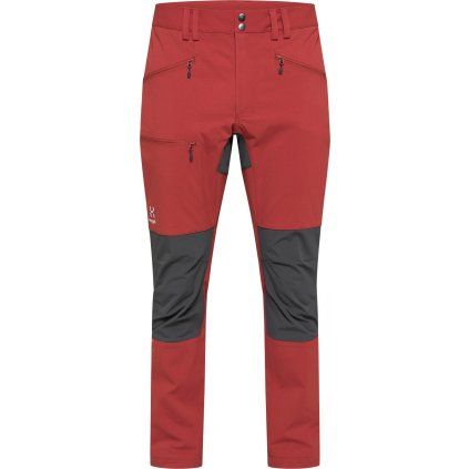 Pánské softshellové kalhoty Haglöfs Mid Slim - červená (Velikost 48)
