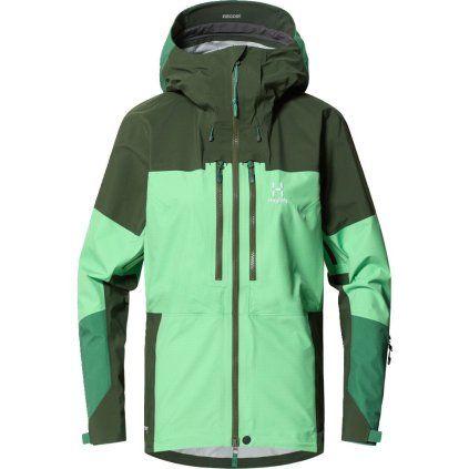 Dámská outdoorová bunda Haglöfs Spitz GTX PRO - zelená (Velikost XS)
