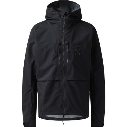 Pánská outdoorová bunda Haglöfs Spitz GTX PRO - černá (Velikost S)
