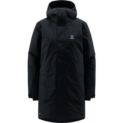 Dámská zateplená parka Haglöfs Salix Mimic Proof - černá (Velikost XS)